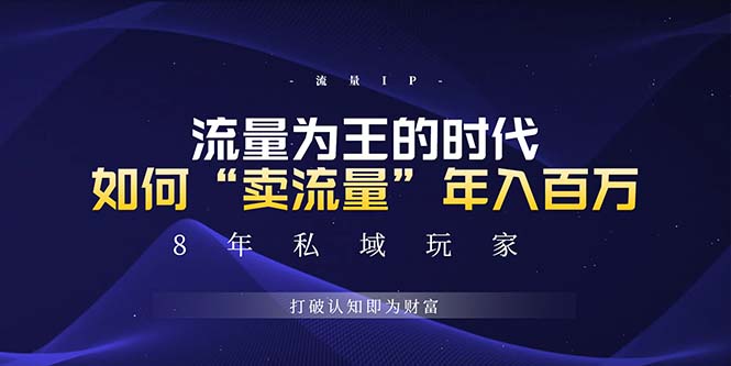 未来如何通过“卖流量”年入百万,跨越一切周期绝对蓝海项目