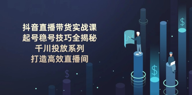 抖音直播带货实战课:起号稳号技巧全揭秘, 千川投放系列, 打造高效直播间