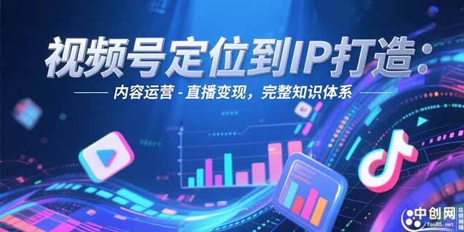 视频号定位到IP打造:账号搭建-内容运营-直播变现,完整知识体系