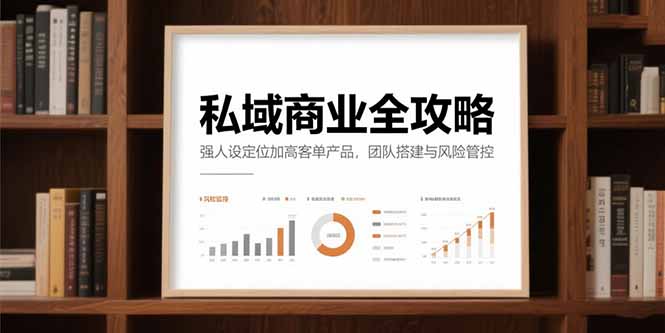 私域商业全攻略,强人设定位加高客单产品,团队搭建与风险管控