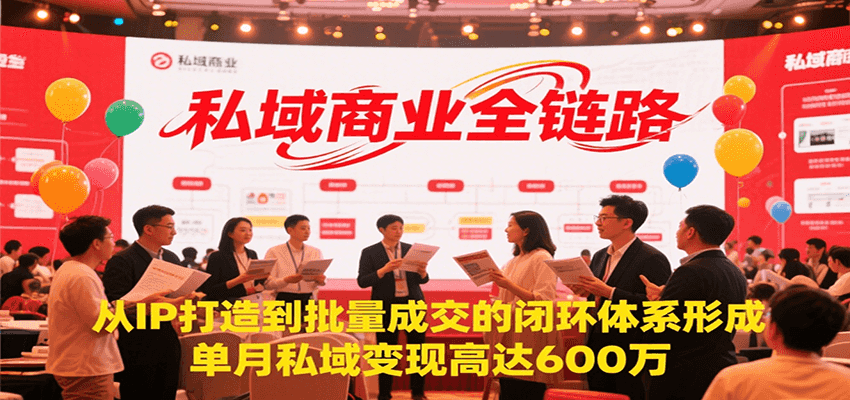 私域商业全链路,从IP打造到批量成交的闭环体系形成,单月私域变现600万