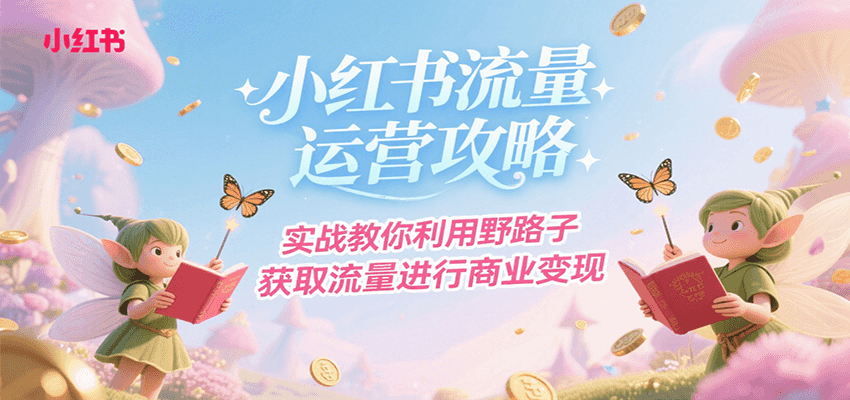 小红书流量运营攻略,实战教你利用野路子获取流量进行商业变现