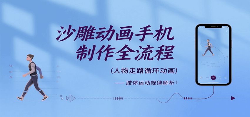沙雕动画手机制作全流程,关键帧动画、走路、表情变换、场景反向移动、车内人物添加等