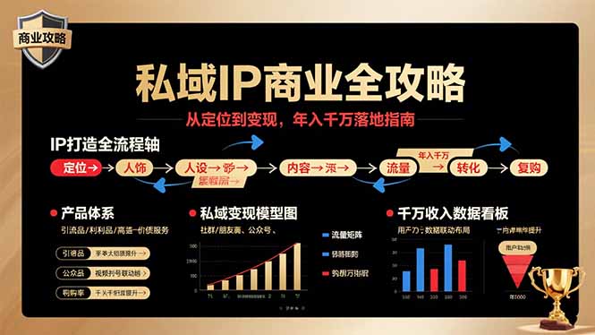 私域IP商业全攻略,从定位到变现,年入千万落地指南