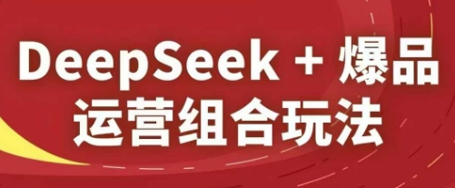 DeepSeek+爆品运营组合玩法,2025淘系精品课 DeepSeek+爆品运营组合玩法,2025淘系精品课