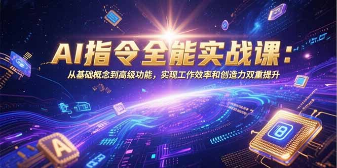 （15455期）AI指令全能实战课：从基础概念到高级功能，实现工作效率和创造力双重提升