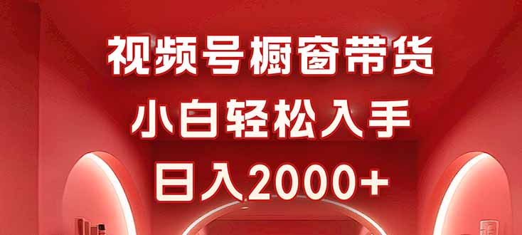 （16248期）视频号橱窗带货，小白轻松入手，日入2000+