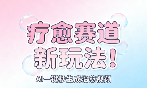 AI+疗愈+一键生成,一分钟一条素材,每天想要多少素材就多少素材,矩阵做,月入1W AI+疗愈+一键生成,一分钟一条素材,每天想要多少素材就多少素材,矩阵做,月入1W