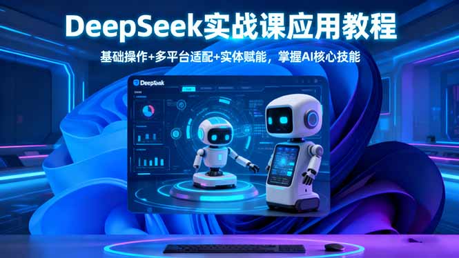 (16391期)DeepSeek实战课应用教程、基础操作+多平台适配+实体赋能,掌握AI核心技能 (16391期)DeepSeek实战课应用教程、基础操作+多平台适配+实体赋能,掌握AI核心技能
