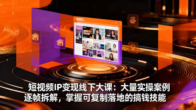 (16411期)短视频IP变现线下大课:大量实操案例逐帧拆解,掌握可复制落地的搞钱技能 (16411期)短视频IP变现线下大课:大量实操案例逐帧拆解,掌握可复制落地的搞钱技能