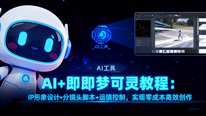 (16423期)AI+即梦可灵教程:IP形象设计+分镜头脚本+运镜控制,实现零成本高效创作 (16423期)AI+即梦可灵教程:IP形象设计+分镜头脚本+运镜控制,实现零成本高效创作
