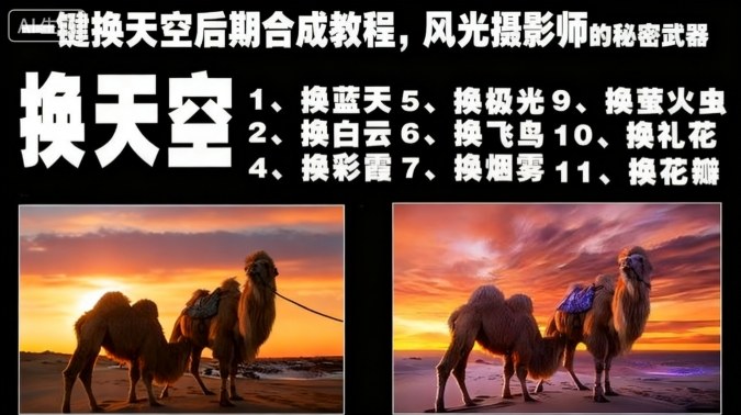 一键换天空后期合成教程,风光摄影师的秘密武器 一键换天空后期合成教程,风光摄影师的秘密武器