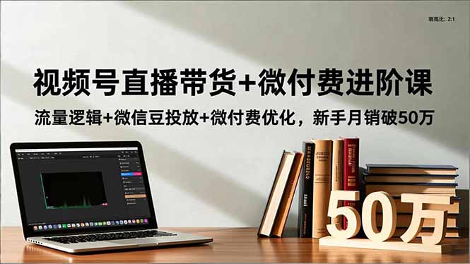 (16684期)视频号直播带货+微付费进阶课:流量逻辑+微信豆投放+微付费优化,新手月销破50万 (16684期)视频号直播带货+微付费进阶课:流量逻辑+微信豆投放+微付费优化,新手月销破50万