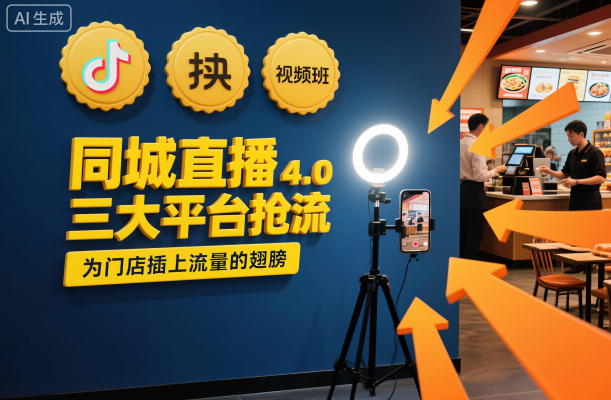同城直播实操班4.0,三大平台抢流,为门店插上流量的翅膀 同城直播实操班4.0,三大平台抢流,为门店插上流量的翅膀