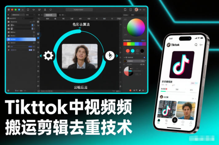 Tiktok中视频纯搬运剪辑去重技术,外来技术,自行测试 Tiktok中视频纯搬运剪辑去重技术,外来技术,自行测试