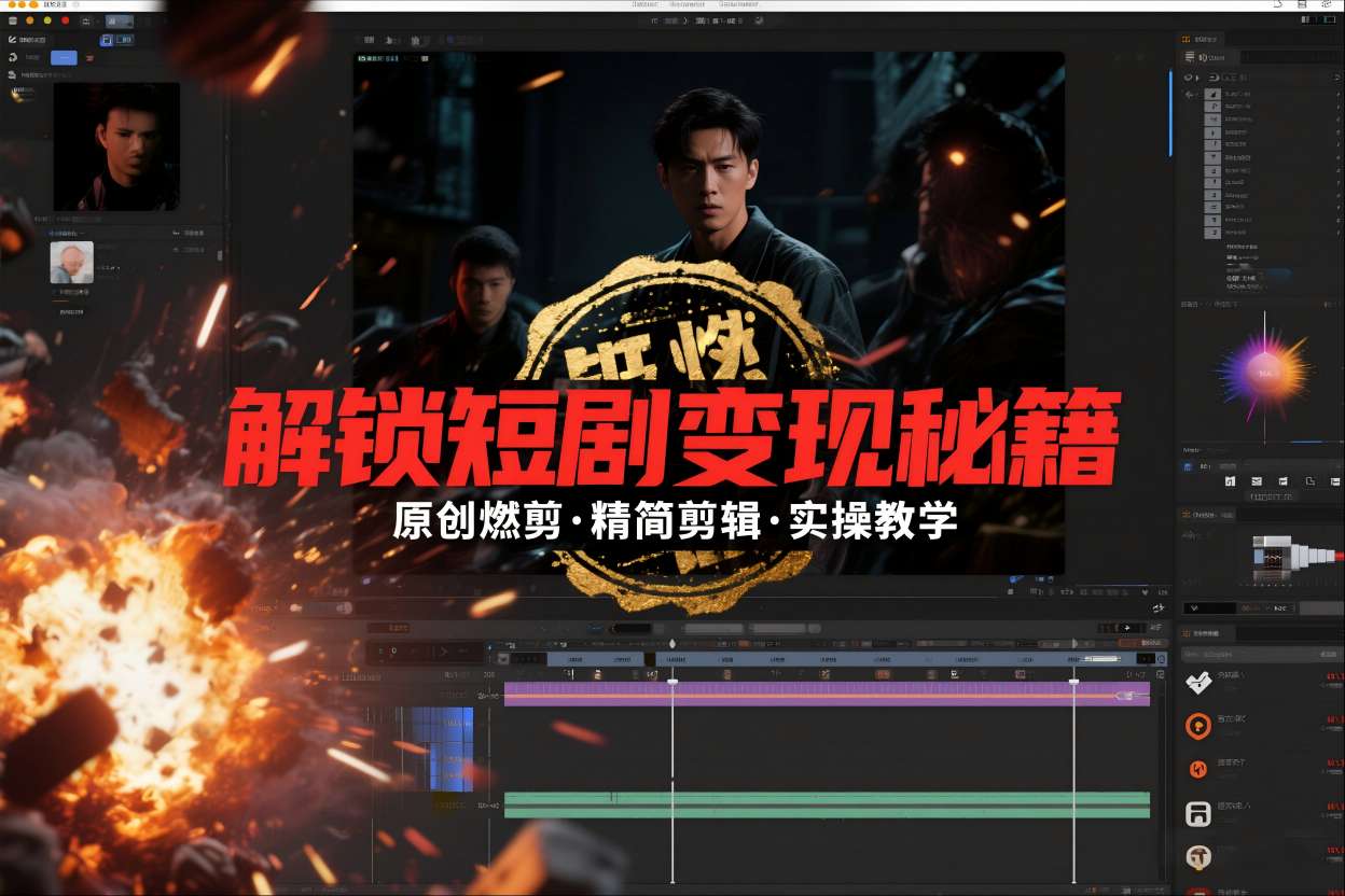 短剧拉新之原创燃剪精简剪辑实操课,解锁短剧变现秘籍 短剧拉新之原创燃剪精简剪辑实操课,解锁短剧变现秘籍