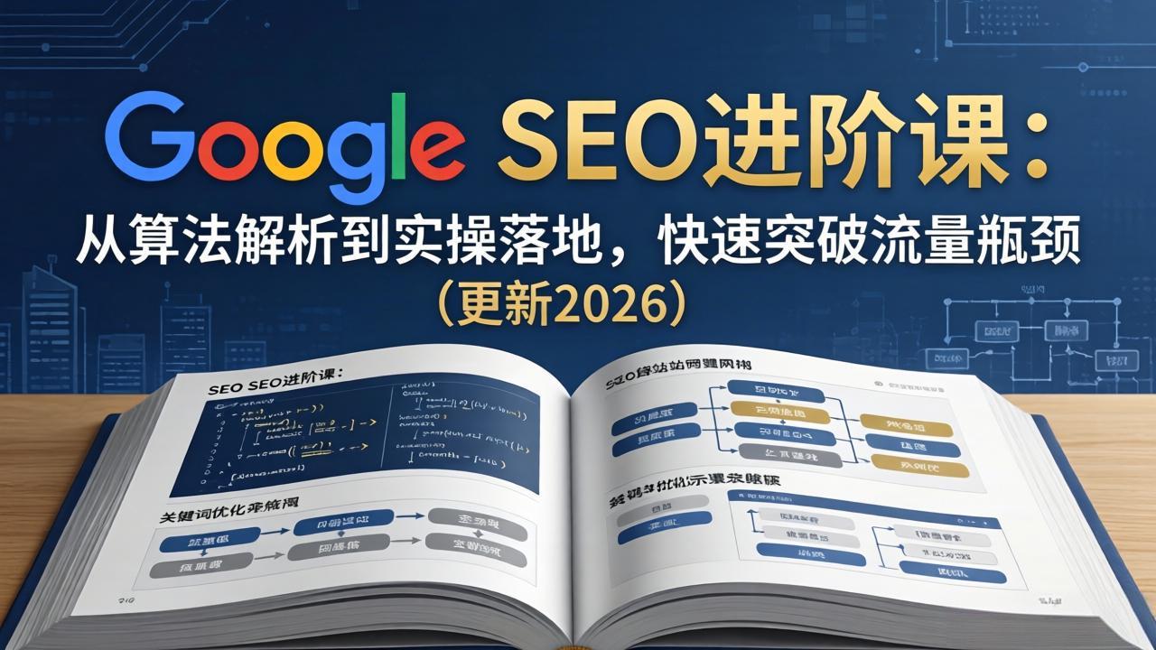 Google SEO进阶课：从算法解析到实操落地，快速突破流量瓶颈（更新2026）