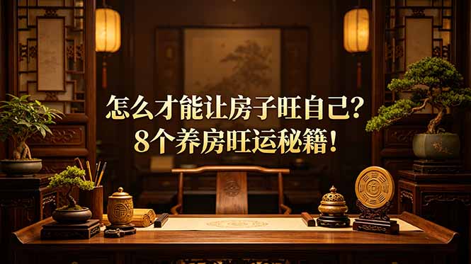 付费文章：怎么才能让房子旺自己？8个养房旺运秘籍！