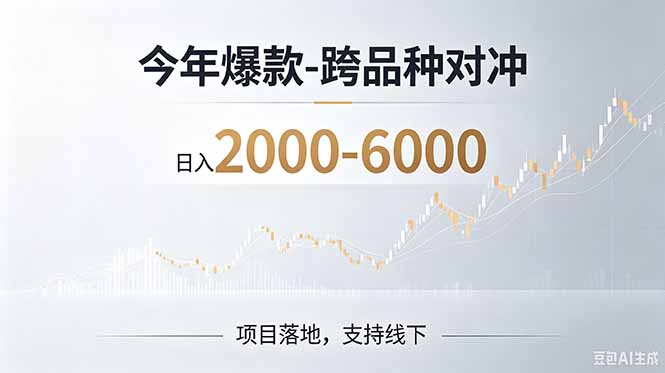 2026创业新风口—跨品种对冲震撼首发！日收益2000-6000+，项目绿色长久，安全稳健