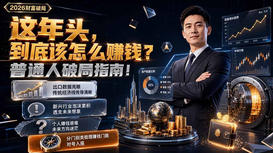 付费文章：这年头，到底该怎么赚钱？普通人破局指南！