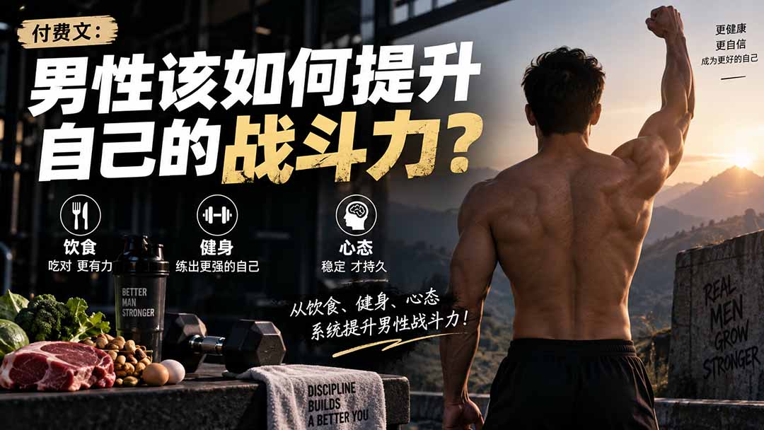付费文章：男性该如何提升自己的战斗力？