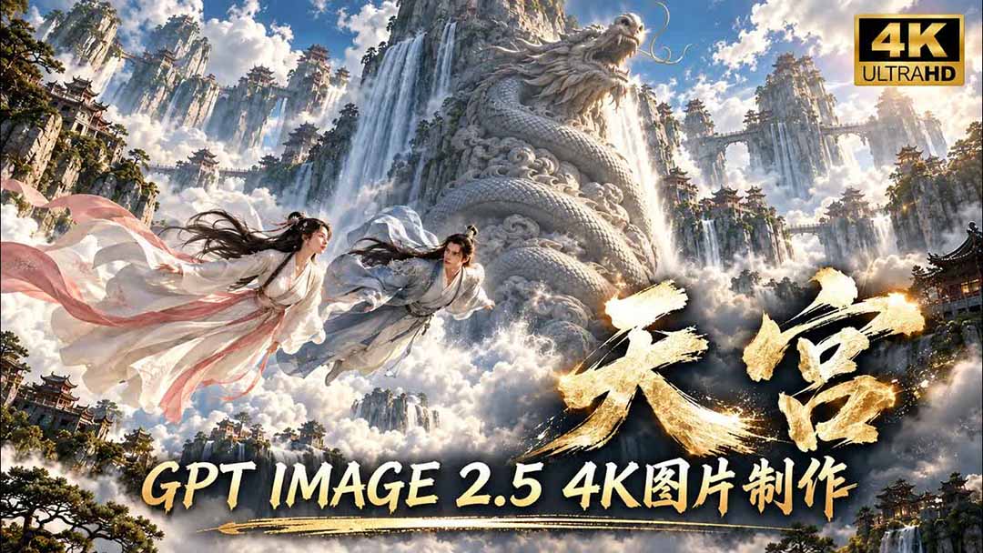【无水印】GPT Image 2.5实测！4K到底多清楚？皮肤、手指、修图与天宫场景全面测试