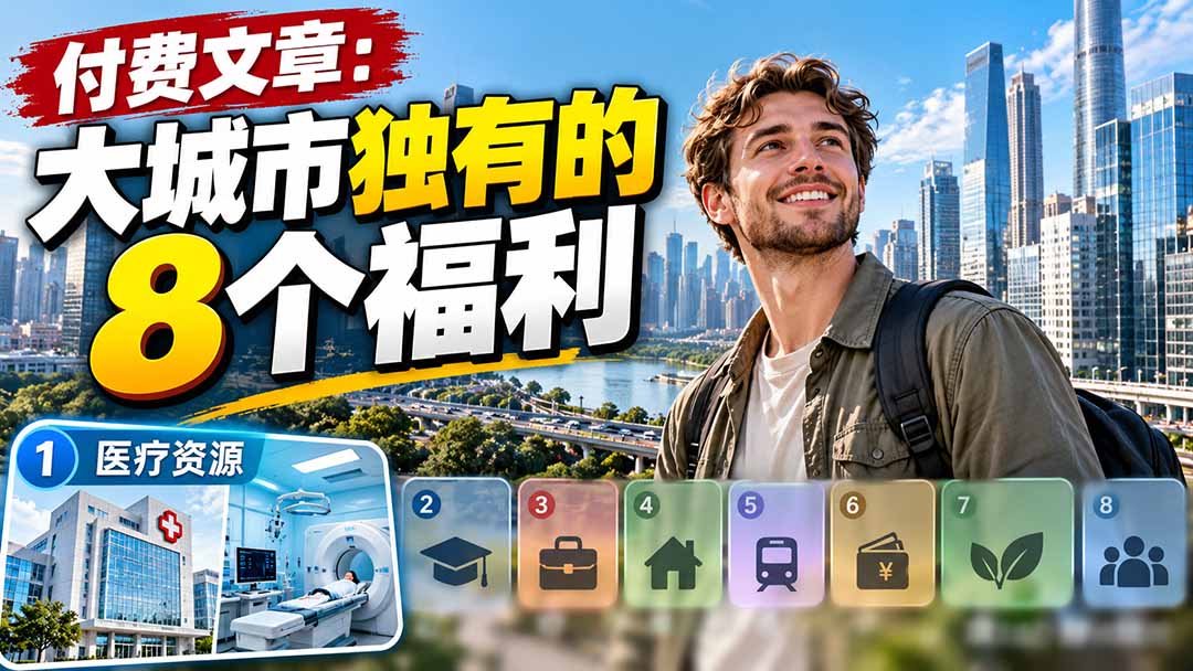 付费文章：大城市独有的8个福利