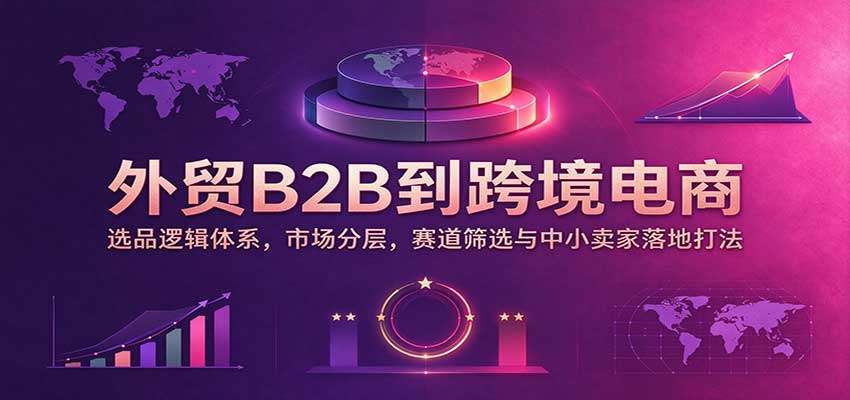 外贸B2B到跨境电商：选品逻辑体系，市场分层，赛道筛选与中小卖家落地打法