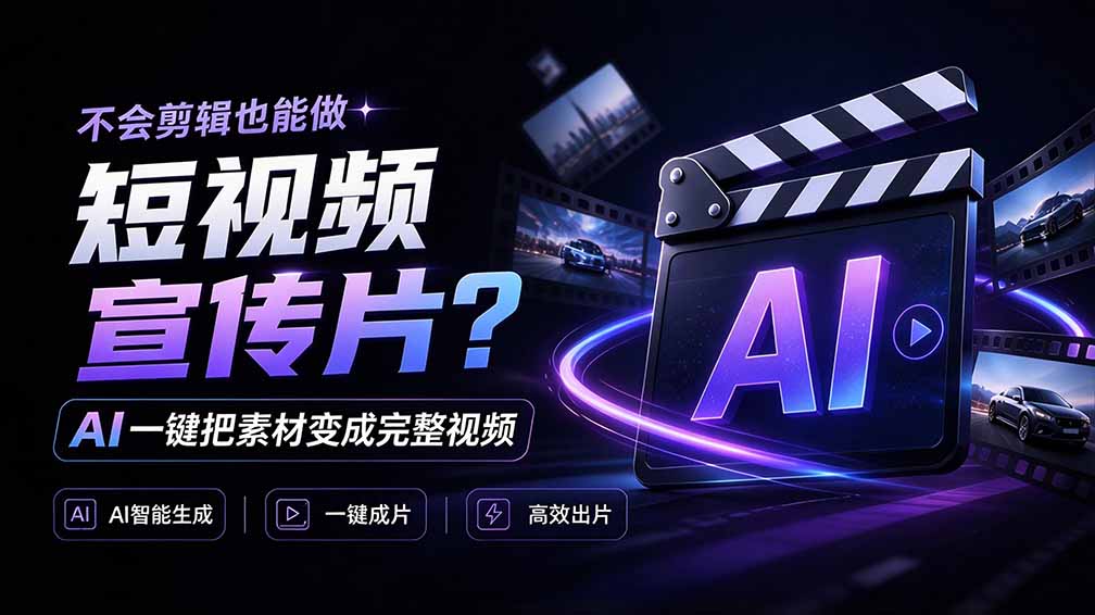 我跪下来了！不会剪辑也能做短视频宣传片？ AI 一键把素材变成完整视频，真是神奇，OpenFilm 超省事