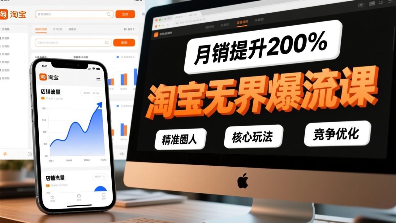 (17132期)淘宝无界爆流课,精准圈人、核心玩法、竞争优化,快速引爆店铺流量,月销提升200% (17132期)淘宝无界爆流课,精准圈人、核心玩法、竞争优化,快速引爆店铺流量,月销提升200%