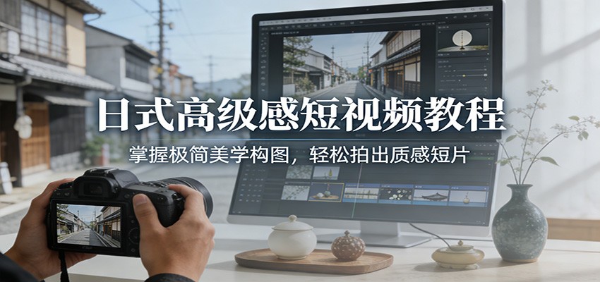 日式高级感短视频教程:掌握极简美学构图,轻松拍出质感短片 日式高级感短视频教程:掌握极简美学构图,轻松拍出质感短片