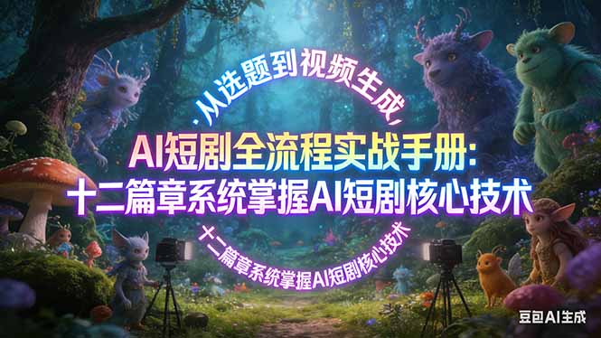 (17620期)AI 短剧全流程实战手册:从选题到视频生成,十二篇章系统掌握 AI 短剧核心技术 (17620期)AI 短剧全流程实战手册:从选题到视频生成,十二篇章系统掌握 AI 短剧核心技术