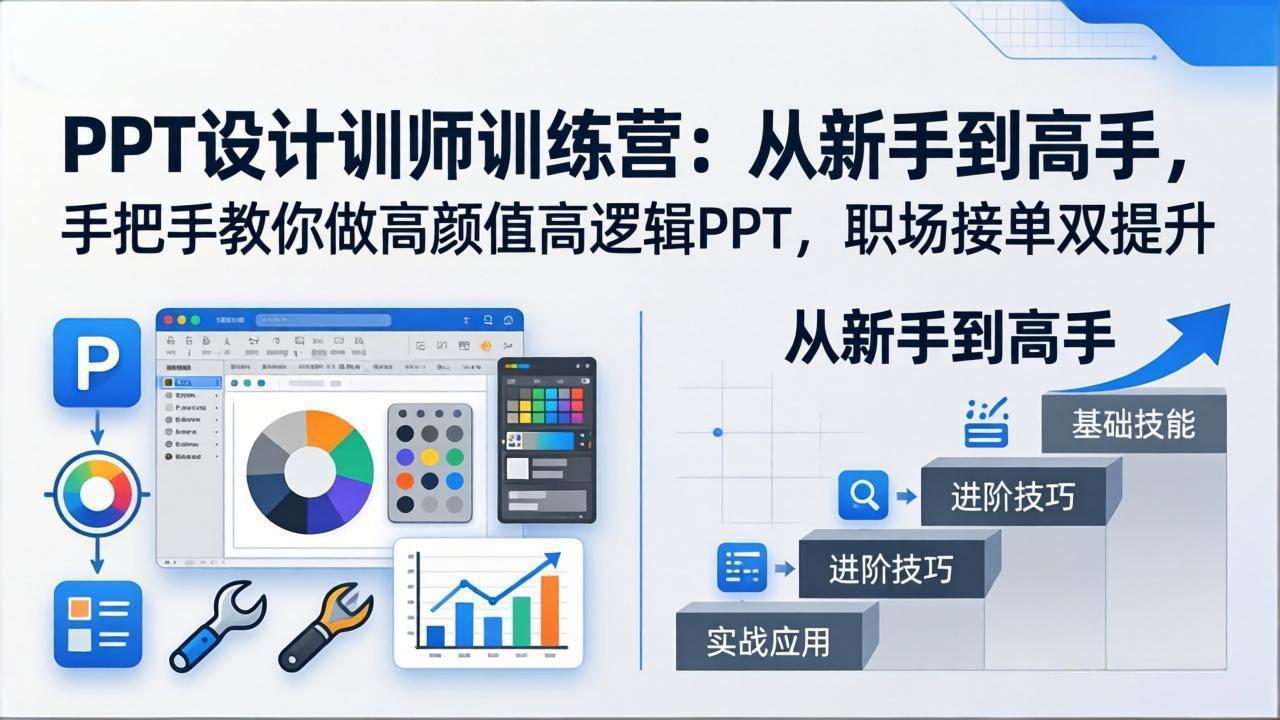 (17886期)PPT设计训师训练营:从新手到高手,手把手教你做高颜值高逻辑PPT,职场接单双提升 (17886期)PPT设计训师训练营:从新手到高手,手把手教你做高颜值高逻辑PPT,职场接单双提升