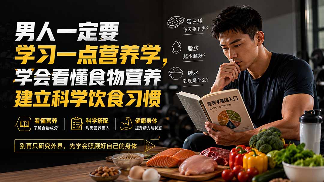 （20055期）付费文章：男人一定要学习一点营养学，学会看懂食物营养建立科学饮食习惯