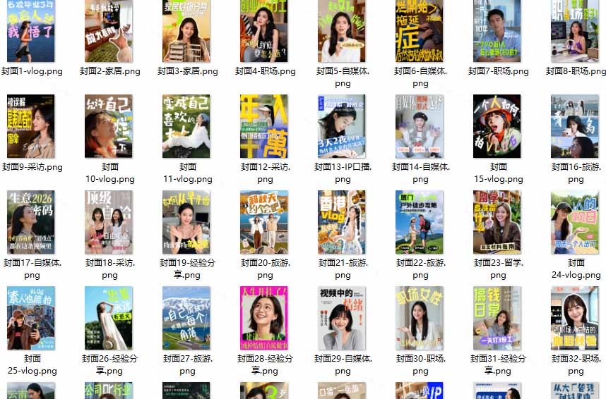 (20246期)高质量素材!200款+剪映高级美观网感封面预设,各行业通用,3s搞定超美观视频封面 爆款封面模板、 (20246期)高质量素材!200款+剪映高级美观网感封面预设,各行业通用,3s搞定超美观视频封面 爆款封面模板、