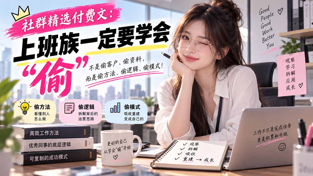(20423期)社群精选付费文:上班族一定要学会“偷“ (20423期)社群精选付费文:上班族一定要学会“偷“