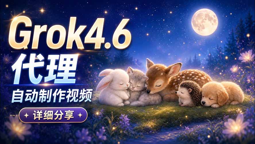 (20560期)Grok 4.6 代理自动制作视频!从提示词到成片全流程详细分享|AI Agent 实操分享 (20560期)Grok 4.6 代理自动制作视频!从提示词到成片全流程详细分享|AI Agent 实操分享