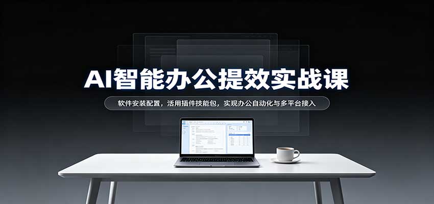 AI智能办公提效实战课:软件安装配置,活用插件技能包,实现办公自动化与多平台接入 AI智能办公提效实战课:软件安装配置,活用插件技能包,实现办公自动化与多平台接入