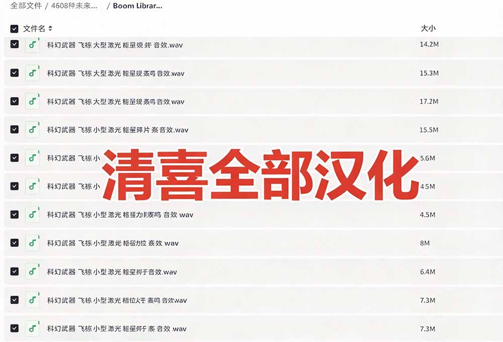 (20696期)顶级音效合集!4600+种未来科幻武器开枪射击战斗音效素材合集,全部中文汉化 Boom Library – Cyber W (20696期)顶级音效合集!4600+种未来科幻武器开枪射击战斗音效素材合集,全部中文汉化 Boom Library – Cyber W